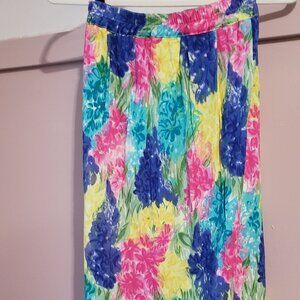 VTG Cleo Petites Floral Maxi Skirt - Made in Canada - Size 14